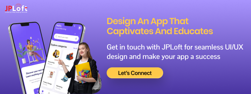 Education App Design CTA